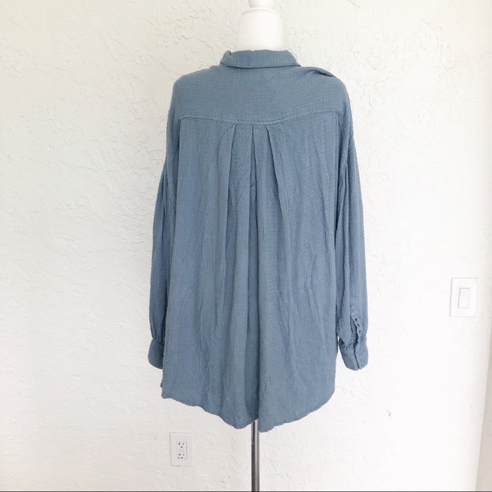Free People Hidden Valley Button Down Shirt Large - Picture 5 of 8